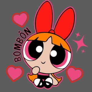 Bombón sentada, powerpuff girls