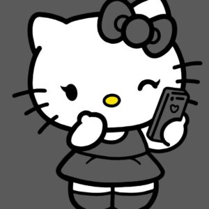 Hello kitty con celular