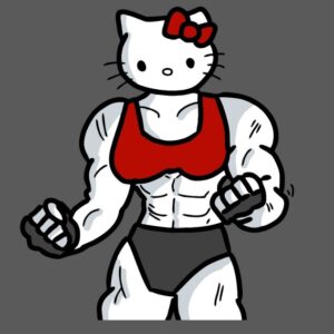 Hello kitty, fuerte