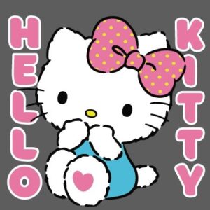 Hello kitty sentada, letras