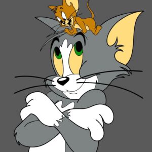 Jerry en cabeza de Tom