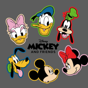 Mickey and friends