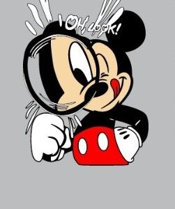 Mickey con lupa