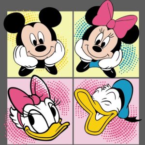 Mickey, Minnie, Daisy, Donald