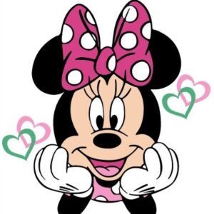 Minnie, feliz