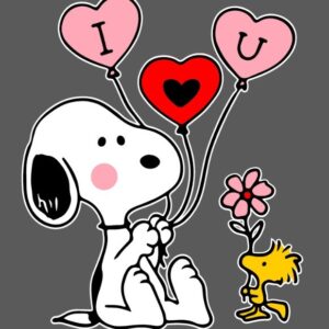 Snoopy con corazones