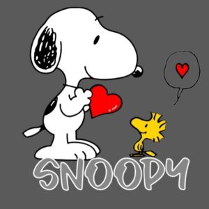 Snoopy con corazón, peanuts