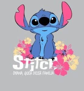 Stitch con flores