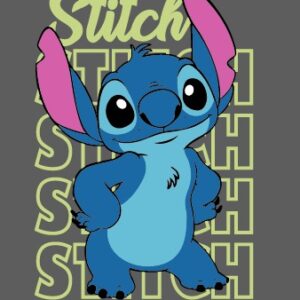 Stitch, letras atrás