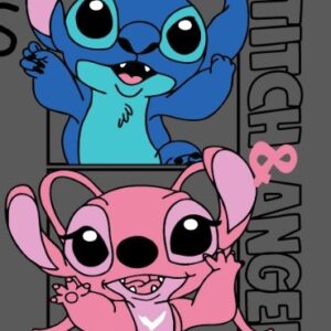 Stitch y Angel, felices