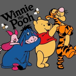 Winnie the pooh, amigos caminando